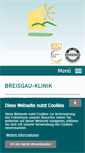 Mobile Screenshot of breisgau-klinik.de