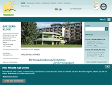 Tablet Screenshot of breisgau-klinik.de